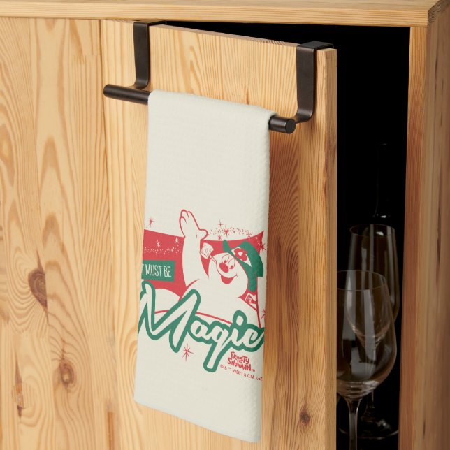 Frosty the Snowman - It Must Be Magic Kitchen Towel (Thirds Fold)