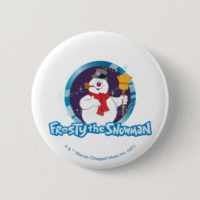 Frosty the Snowman™ | Magical Frosty Portrait Button (Front)