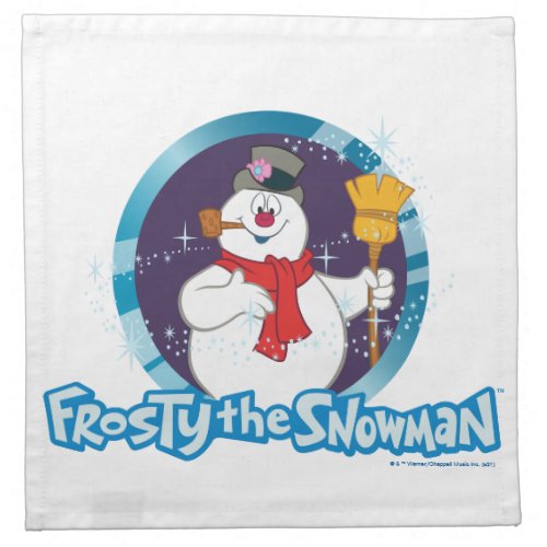 Frosty the Snowman  Magical Frosty Portrait Cloth Napkin