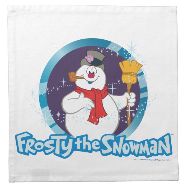 Frosty the Snowman™ | Magical Frosty Portrait Cloth Napkin (Front)