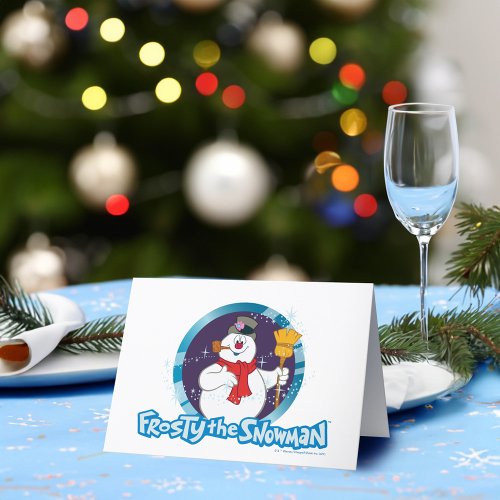 Frosty the Snowman  Magical Frosty Portrait Holiday Card
