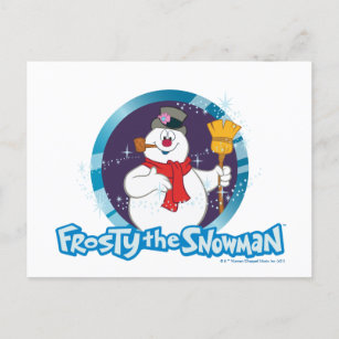 Frosty the Snowman™   Magical Frosty Portrait Holiday Postcard