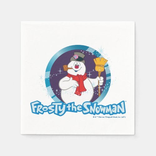 Frosty the Snowman  Magical Frosty Portrait Napkins