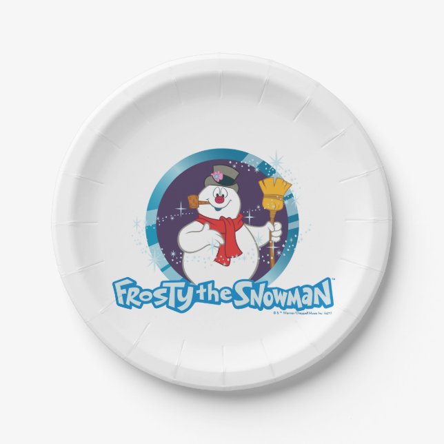 Frosty the Snowman™ | Magical Frosty Portrait Paper Plates (Front)