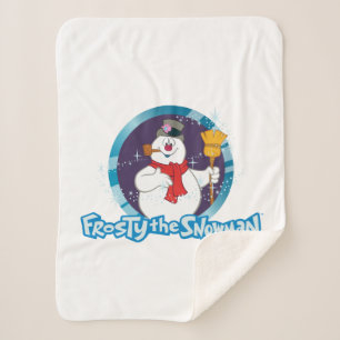 Frosty the Snowman™   Magical Frosty Portrait Sherpa Blanket