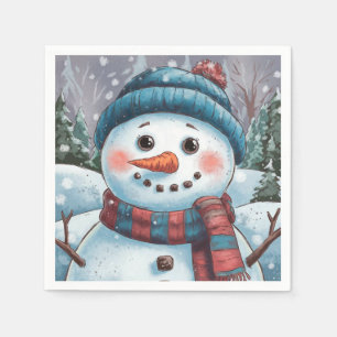 Frosty the Snowman Paper Napkin