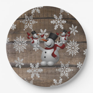 Frosty The Snowman Paper Plates