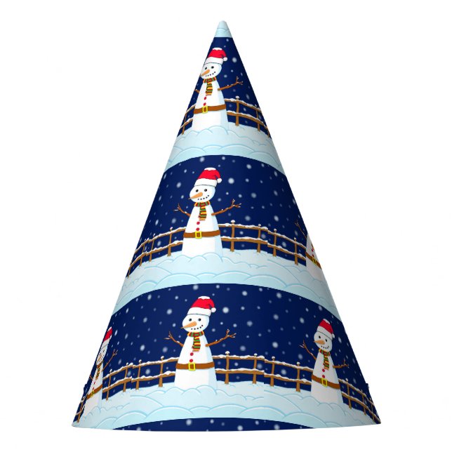Frosty the Snowman Party Hat (Front)