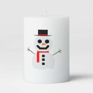 Frosty the Snowman Pillar Candle
