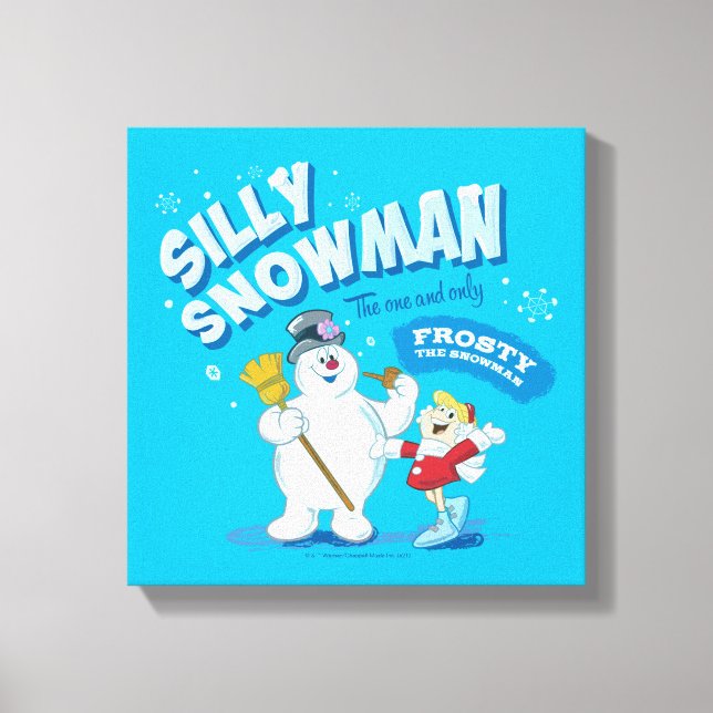 Frosty the Snowman™ | "Silly Snowman" Canvas Print (Front)