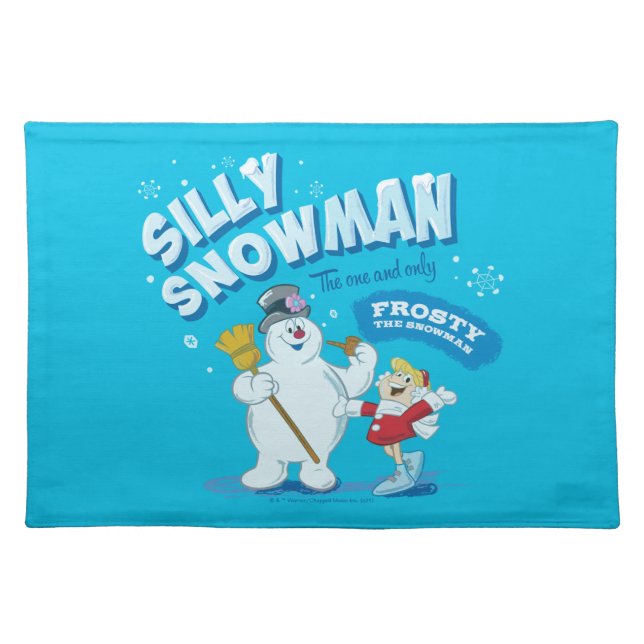 Frosty the Snowman™ | "Silly Snowman" Cloth Placemat (Front)