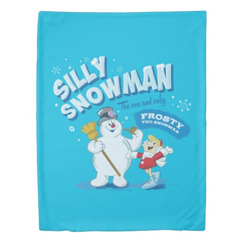 Frosty the Snowman  Silly Snowman Duvet Cover