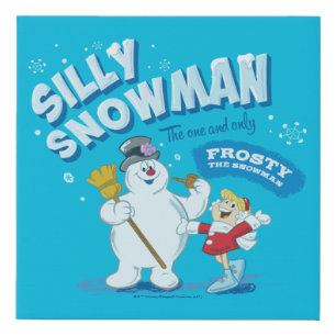 Frosty the Snowman™ "Silly Snowman" Faux Canvas Print