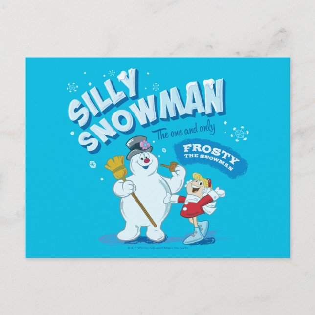Frosty the Snowman™ | "Silly Snowman" Holiday Postcard (Front)