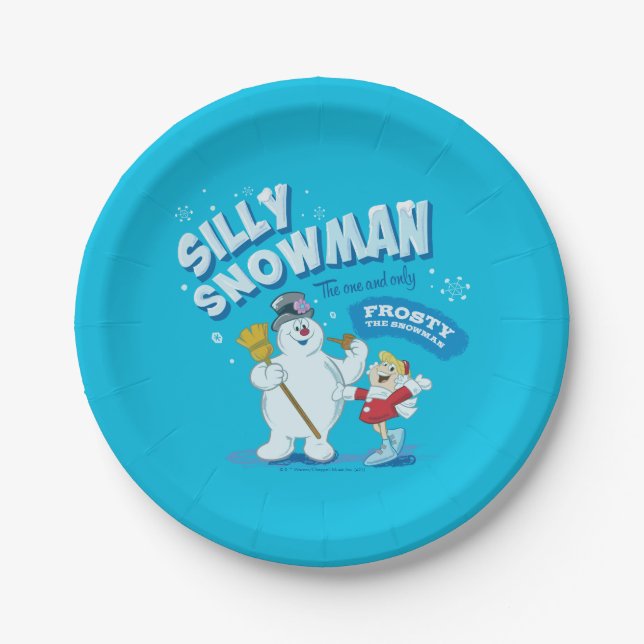 Frosty the Snowman™ | "Silly Snowman" Paper Plates (Front)