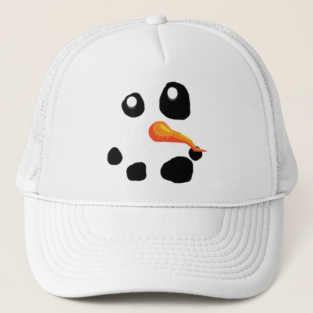 Frosty the Snowman Smiling Trucker Hat (Front)