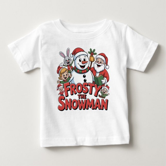 frosty the snowman t shirt design (Front)