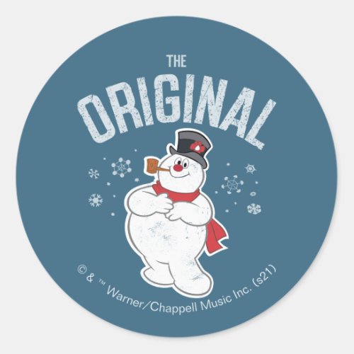 Frosty the Snowman  The Original Classic Round Sticker