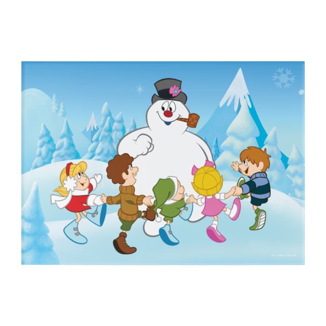 Frosty the Snowman™ Winter Acrylic Print (Front)