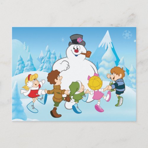 Frosty the Snowman Winter Holiday Postcard