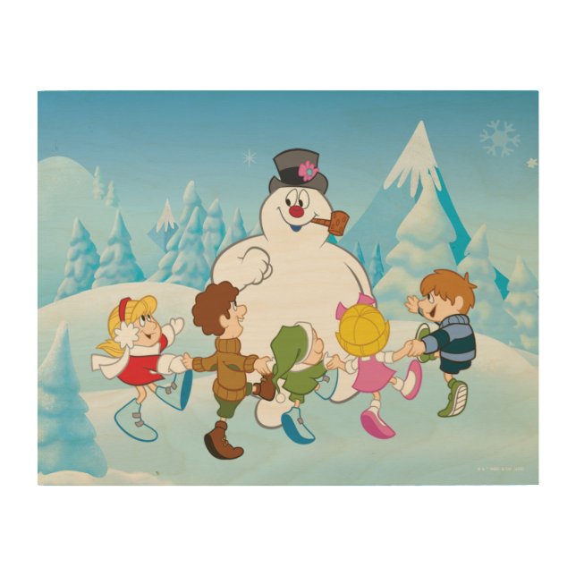 Frosty the Snowman™ Winter Wood Wall Art (Front)