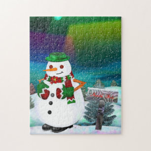 Frosty Town Christmas JIGSAW GIFT Puzzle