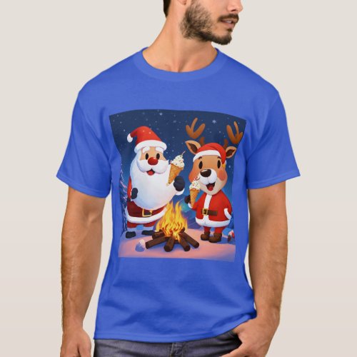 Frosty Treats with Santa  Rudolph A Chilly Deli T_Shirt
