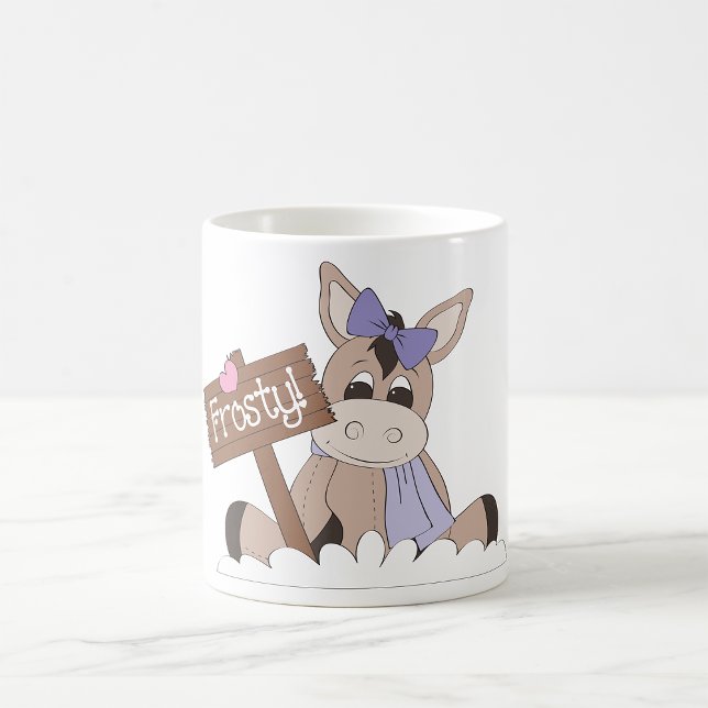 Frosty Winter Donkey Coffee Mug (Creator Uploaded)
