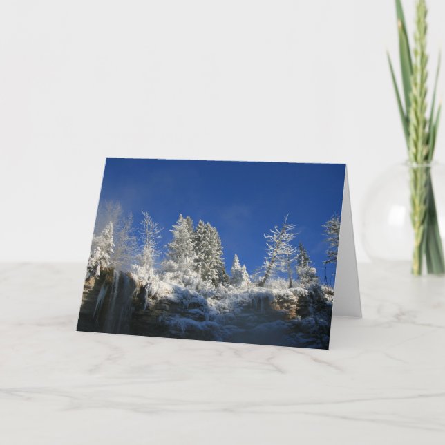 Frosty Winter Morning Holiday Card (Front)