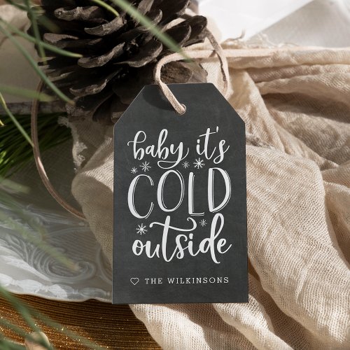 Frosty Wishes  Chalkboard Holiday Gift Tags