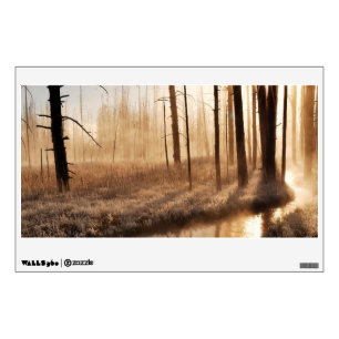 Frosty Yellowstone Morning Wall Sticker