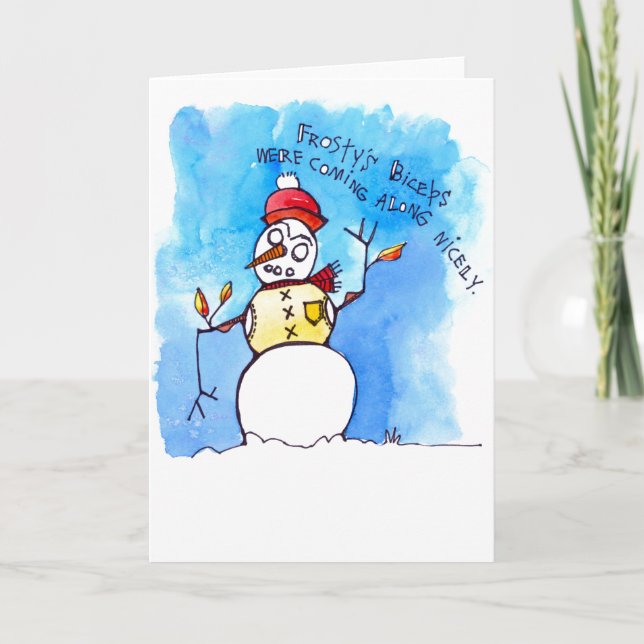 Frostys Biceps Holiday Card (Front)