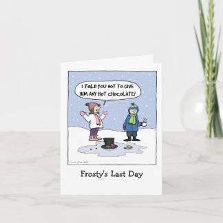 "Frosty's Last Day" Funny Christmas Cartoon | Xmas Holiday Card