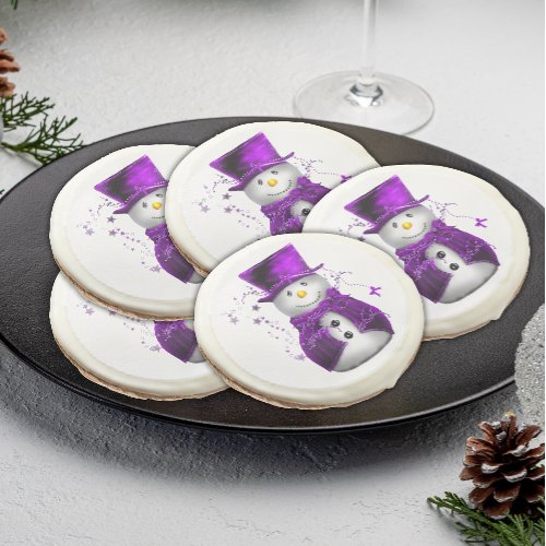 Frostys Purple Velvet Snowman Delights Sugar Cookie