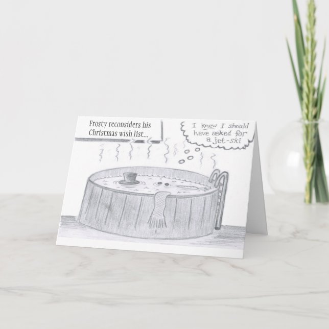 Frosty's Wish List Holiday Card (Front)