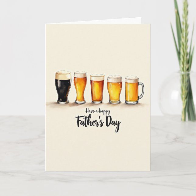 Frothy Brews Fathers Day Card (Front)