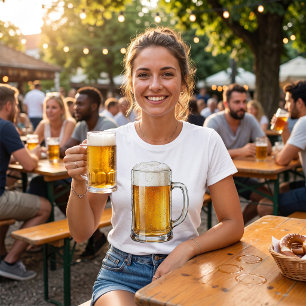 Frothy Cold Beer Mug Drinker T-Shirt