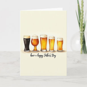 Frothy Fathers Day Beer Card