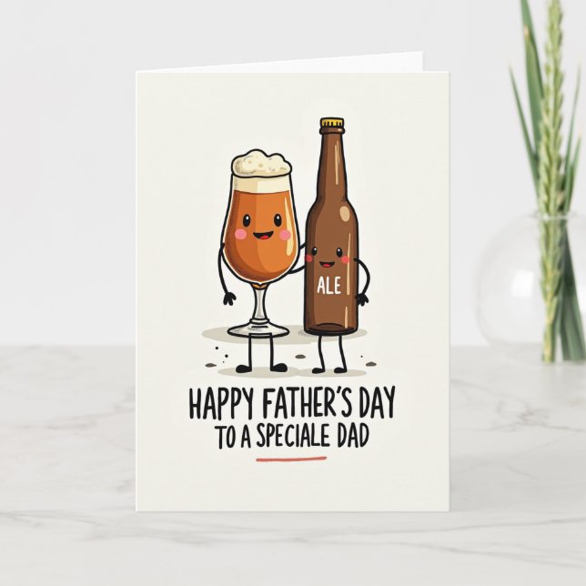 Frothy Fathers Day Beverage Card (Front)