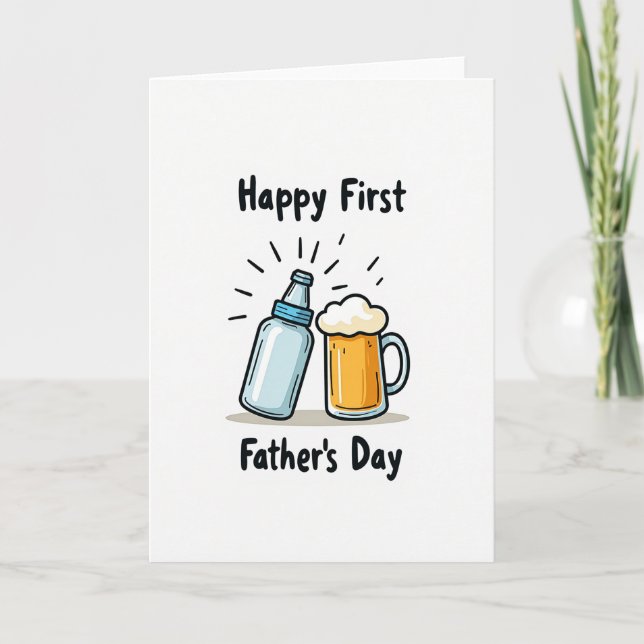 Frothy Fathers Day Mug Card (Front)