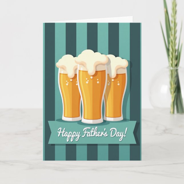 Frothy Fathers Day Toast Card (Front)
