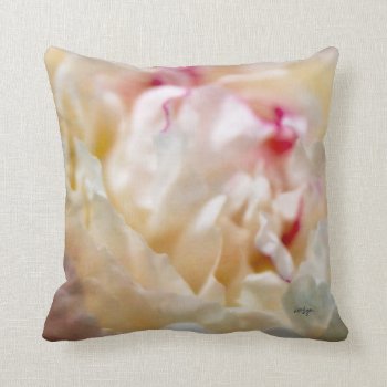 Frothy Peony Flower Pillow By Lois Bryan by LoisBryan at Zazzle