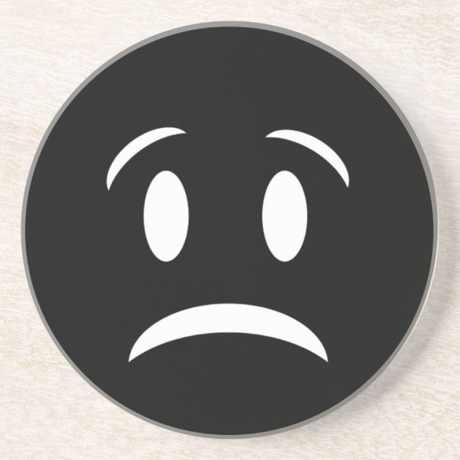 FROWNIE FACE SANDSTONE COASTER (Front)