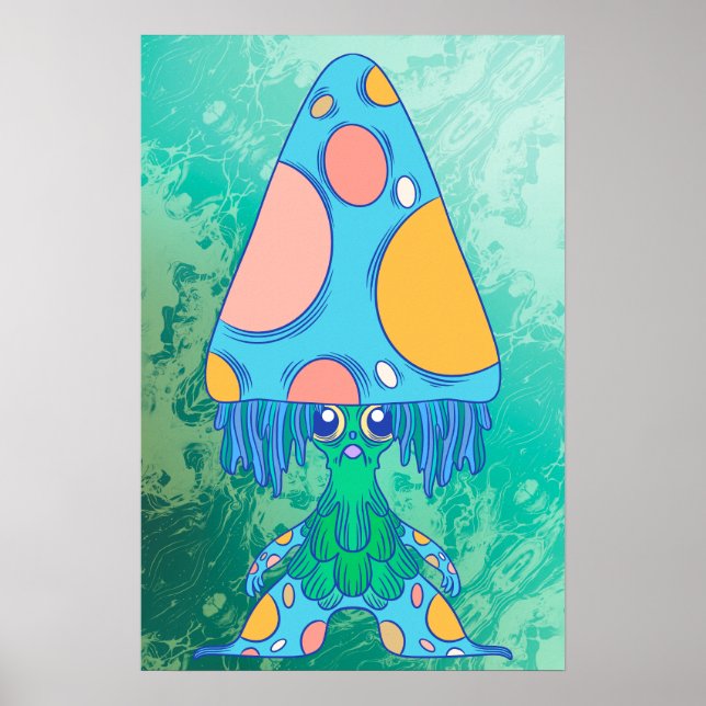 Frowning Mushroom Poster (Front)