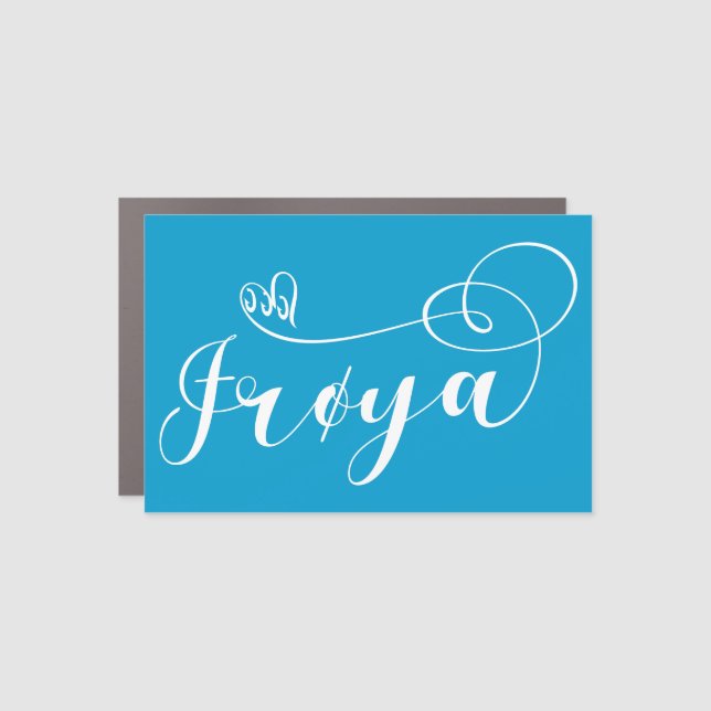 Frøya Flag Heart, Trøndelag, Norway Car Magnet (Front)