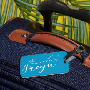 Frøya Flag Heart, Trøndelag, Norway Luggage Tag