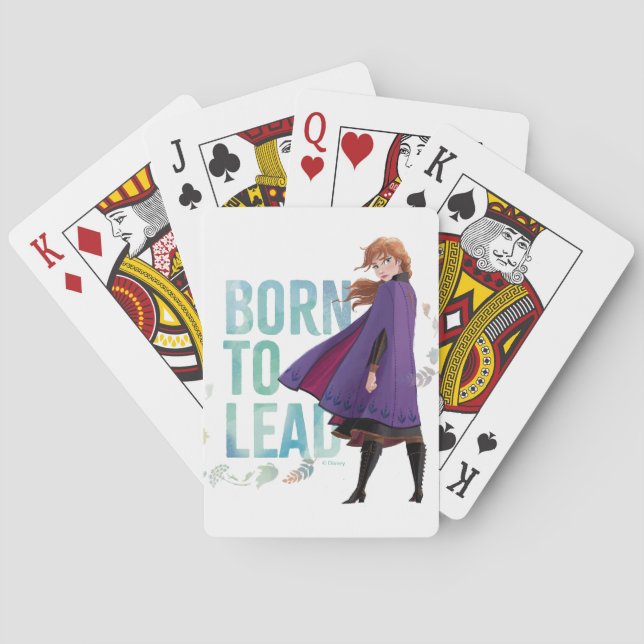 Frozen 2: Anna | Born To Lead Playing Cards (Back)