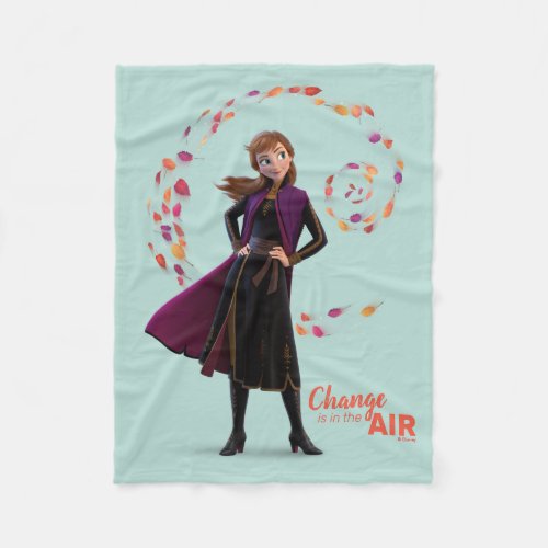 Frozen 2 Anna  Change Is In The Air Fleece Blanket