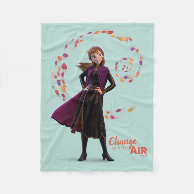 Frozen 2: Anna | Change Is In The Air Fleece Blanket (Front)