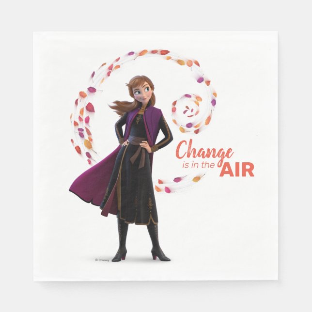 Frozen 2: Anna | Change Is In The Air Napkins (Front)